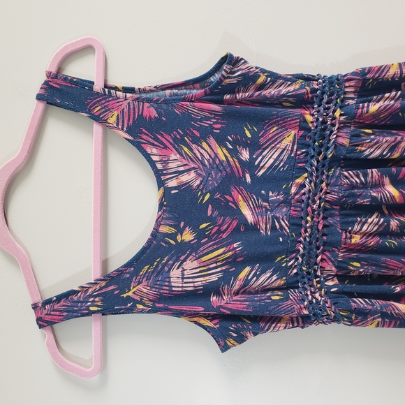 Mudd Laddar Braid Cutout Floral Maxi Dress Size 14 - Picture 3 of 13